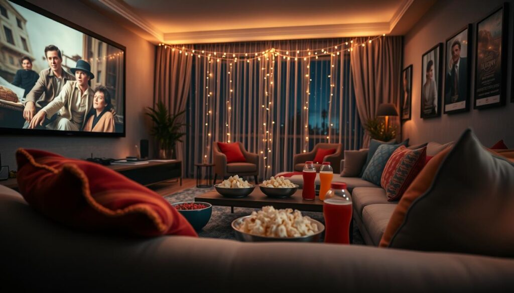 movie night atmosphere