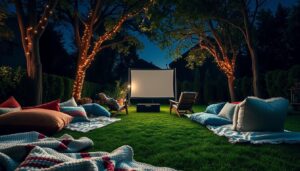 Read more about the article Backyard Movie Night Seating Ideas