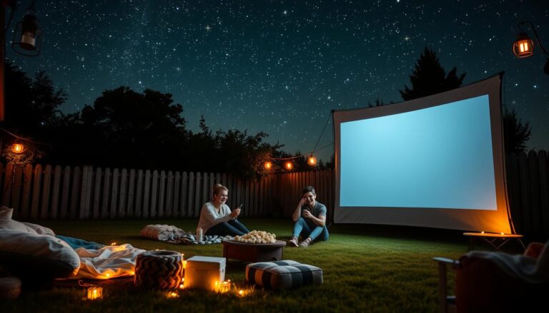 Backyard Movie Night on a Budget