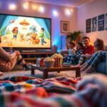 Kids Movie Night Party Timeline